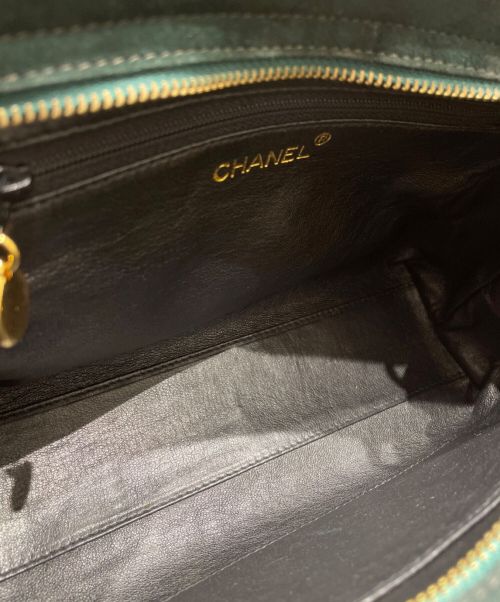 CHANEL（シャネル）CHANEL (シャネル) ココマークスウェードショルダーバッグ グリーン サイズ:-の古着・服飾アイテム
