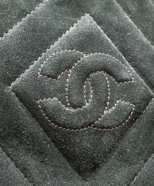 CHANEL（シャネル）CHANEL (シャネル) ココマークスウェードショルダーバッグ グリーン サイズ:-の古着・服飾アイテム