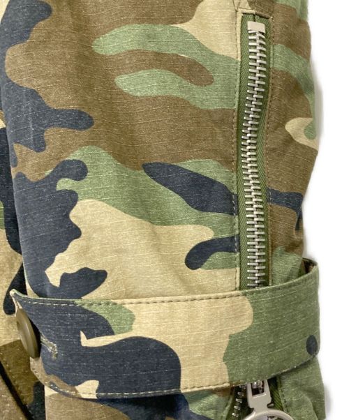 OFFWHITE（オフホワイト）OFFWHITE (オフホワイト) カモフラモッズコート オリーブ サイズ:Sの古着・服飾アイテム