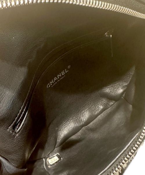 CHANEL（シャネル）CHANEL (シャネル) スパンコールウエストバッグ ブラック×クリアー サイズ:-の古着・服飾アイテム