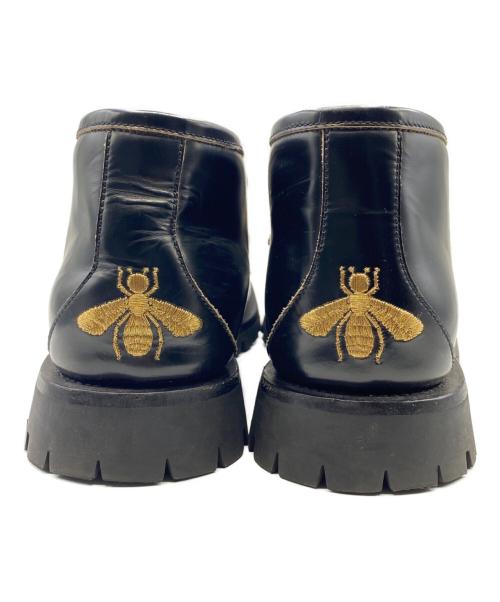 GUCCI（グッチ）GUCCI (グッチ) Leather Horsebit Loafer ブラック サイズ:SIZE 8 1/2の古着・服飾アイテム