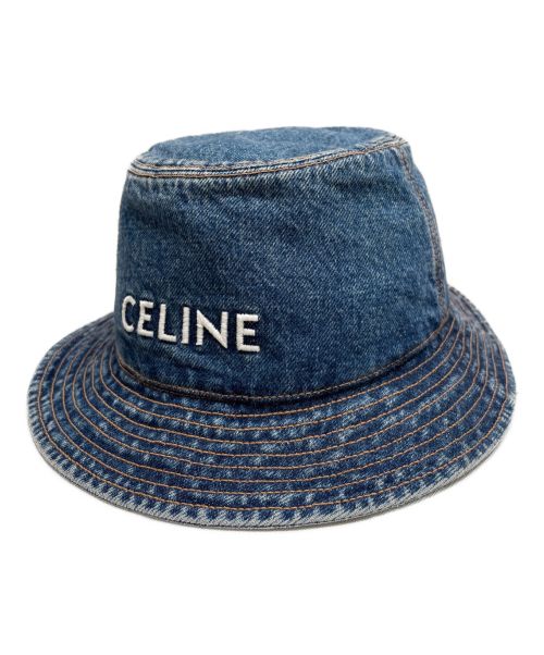 CELINE（セリーヌ）CELINE (セリーヌ) デニムバケットハット インディゴ サイズ:Sの古着・服飾アイテム
