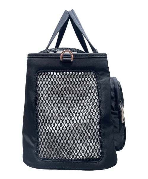 PRADA（プラダ）PRADA (プラダ) Re-Nylonサフィアーノレザーペットバッグ ブラック サイズ:- 未使用品の古着・服飾アイテム