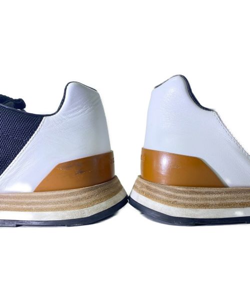 HERMES（エルメス）HERMES (エルメス) ドライブスニーカー ブラック×ホワイト×タン サイズ:37の古着・服飾アイテム