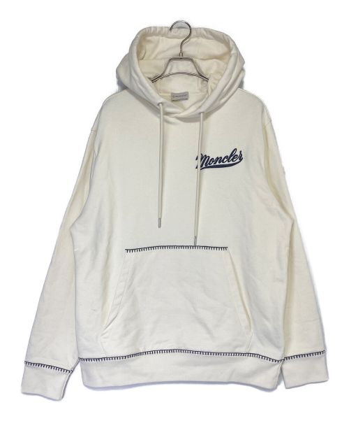 MONCLER（モンクレール）MONCLER (モンクレール) FELPA CON CAPPUCCIO  アイボリー サイズ:XLの古着・服飾アイテム