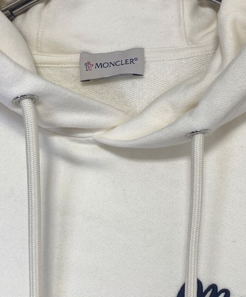 MONCLER（モンクレール）MONCLER (モンクレール) FELPA CON CAPPUCCIO  アイボリー サイズ:XLの古着・服飾アイテム