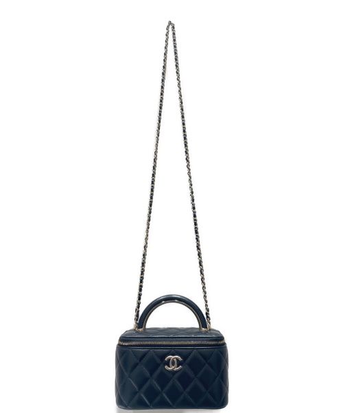CHANEL（シャネル）CHANEL (シャネル) マトラッセチェーンバニティバッグ ブラック サイズ:17の古着・服飾アイテム