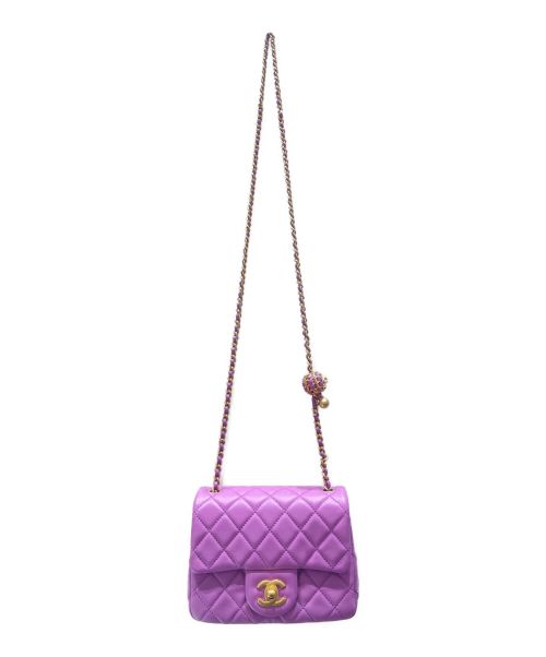 CHANEL（シャネル）CHANEL (シャネル) ミニマトラッセ パープルの古着・服飾アイテム