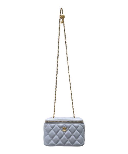 CHANEL（シャネル）CHANEL (シャネル) マトラッセバニティバッグ  ライトグレー サイズ:17の古着・服飾アイテム