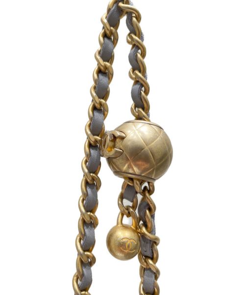 CHANEL（シャネル）CHANEL (シャネル) マトラッセバニティバッグ  ライトグレー サイズ:17の古着・服飾アイテム