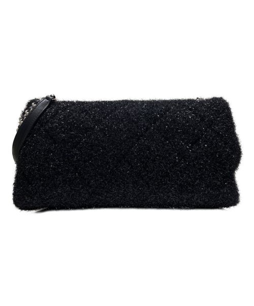 CHANEL（シャネル）CHANEL (シャネル) マトラッセ プールトゥ グリッター ブラック サイズ:33の古着・服飾アイテム
