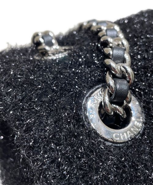 CHANEL（シャネル）CHANEL (シャネル) マトラッセ プールトゥ グリッター ブラック サイズ:33の古着・服飾アイテム