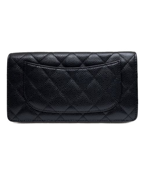 CHANEL（シャネル）CHANEL (シャネル) マトラッセロングウォレット ブラック サイズ:-の古着・服飾アイテム