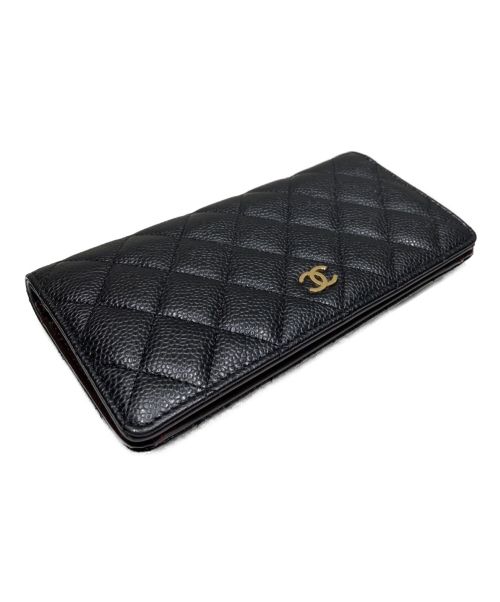 CHANEL（シャネル）CHANEL (シャネル) マトラッセロングウォレット ブラック サイズ:-の古着・服飾アイテム