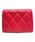 CHANEL (シャネル) マトラッセチェーンショルダーコインケース サーモンピンク サイズ:-：140000円