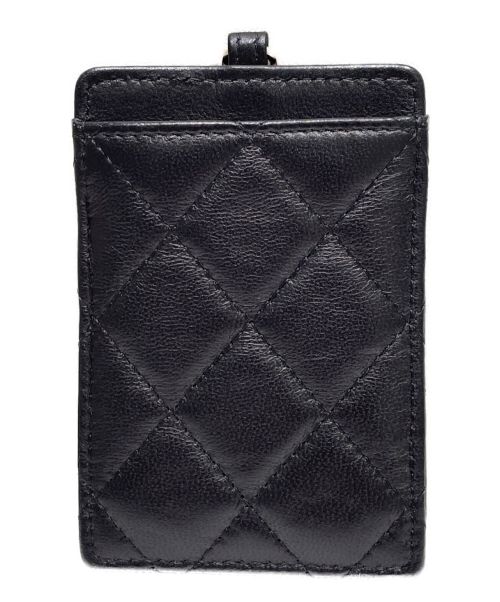 CHANEL（シャネル）CHANEL (シャネル) マトラッセチェーンショルダーパスケース ブラック サイズ:-の古着・服飾アイテム