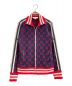 GUCCI（グッチ）の古着「GGジャガードトラックジャケット」｜ネイビー×レッド