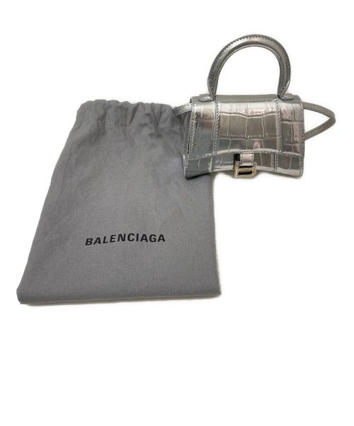 BALENCIAGA（バレンシアガ）BALENCIAGA (バレンシアガ) アワーグラスミニ シルバー サイズ:ミニの古着・服飾アイテム