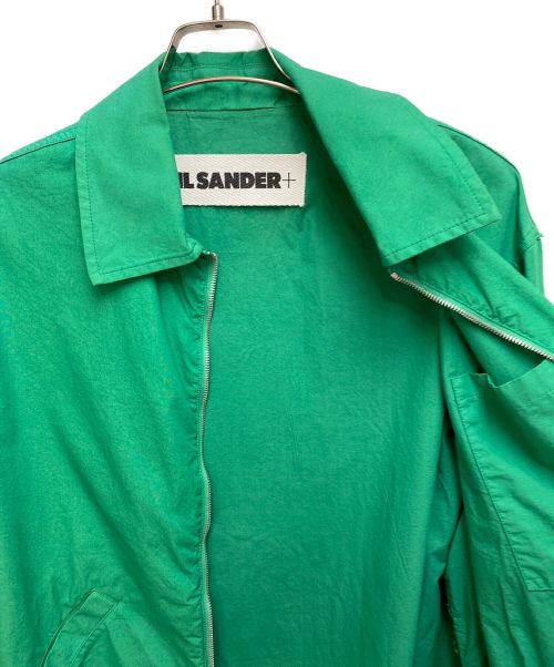 JIL SANDER+（ジルサンダープラス）JIL SANDER+ (ジルサンダープラス) リングジップジャケット グリーン サイズ:48の古着・服飾アイテム