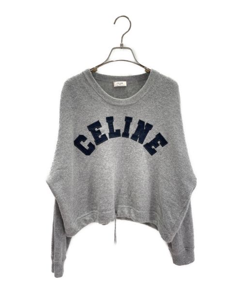 CELINE（セリーヌ）CELINE (セリーヌ) アスレチックセーター ライトグレー サイズ:Sの古着・服飾アイテム