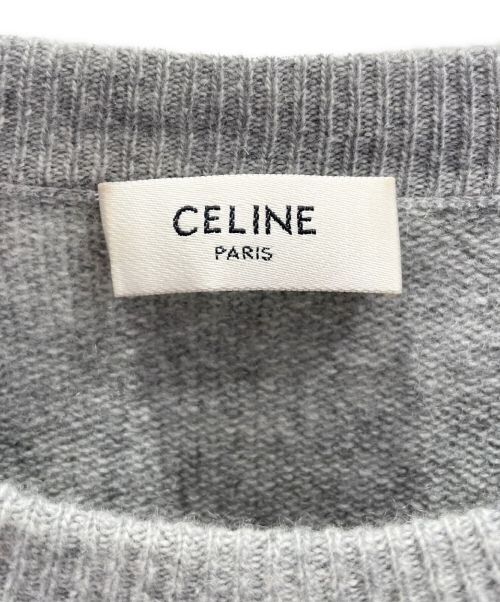 CELINE（セリーヌ）CELINE (セリーヌ) アスレチックセーター ライトグレー サイズ:Sの古着・服飾アイテム