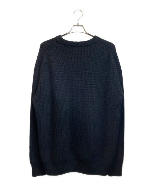 CELINE（セリーヌ）CELINE (セリーヌ) エンブロイダリーオーバーサイズニット ブラック サイズ:XSの古着・服飾アイテム