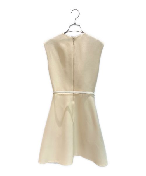Christian Dior（クリスチャン ディオール）Christian Dior (クリスチャン ディオール) カシュクールドレスワンピース アイボリー サイズ:34の古着・服飾アイテム