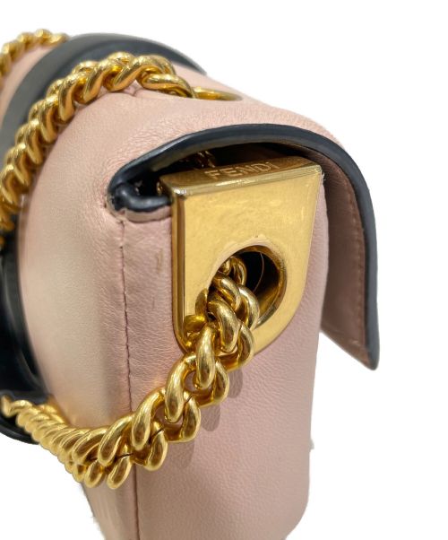 FENDI（フェンディ）FENDI (フェンディ) ミニバケットチェーンショルダーバッグ ピンクの古着・服飾アイテム