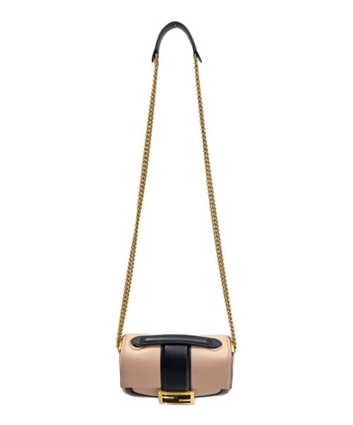 FENDI（フェンディ）FENDI (フェンディ) ミニバケットチェーンショルダーバッグ ピンクの古着・服飾アイテム