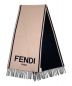 FENDI（フェンディ）の古着「カシミヤロゴマフラー」｜ピンク