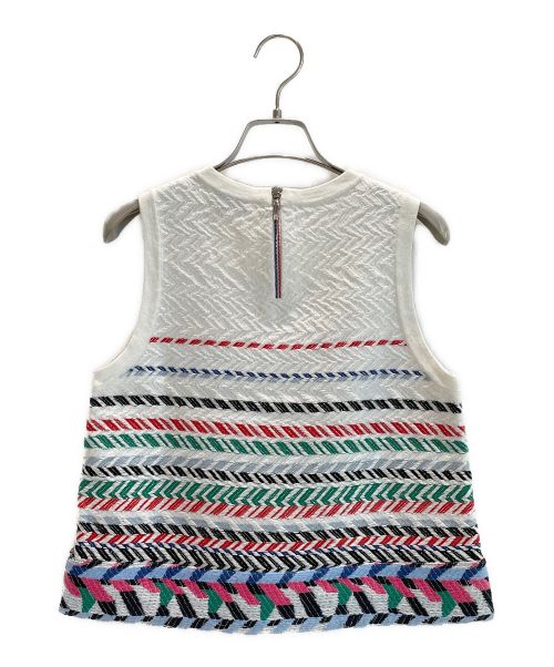 CHANEL（シャネル）CHANEL (シャネル) クロップドニット マルチカラー サイズ:36の古着・服飾アイテム