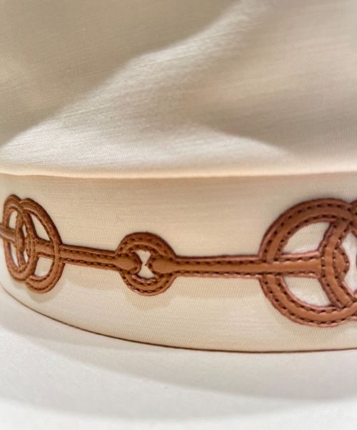 HERMES（エルメス）HERMES (エルメス) カブールクリケティスキャスケット ベージュ サイズ:58の古着・服飾アイテム