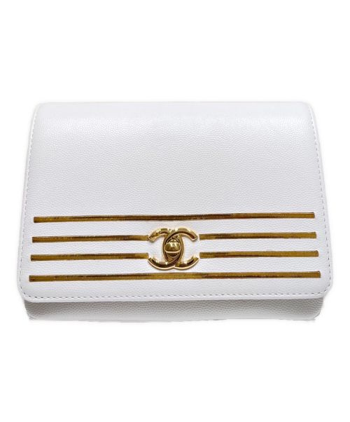 CHANEL（シャネル）CHANEL (シャネル) キャプテン ボディーバッグ ホワイト サイズ:-の古着・服飾アイテム