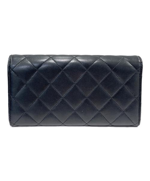 CHANEL（シャネル）CHANEL (シャネル) マトラッセロングウォレット ブラックの古着・服飾アイテム