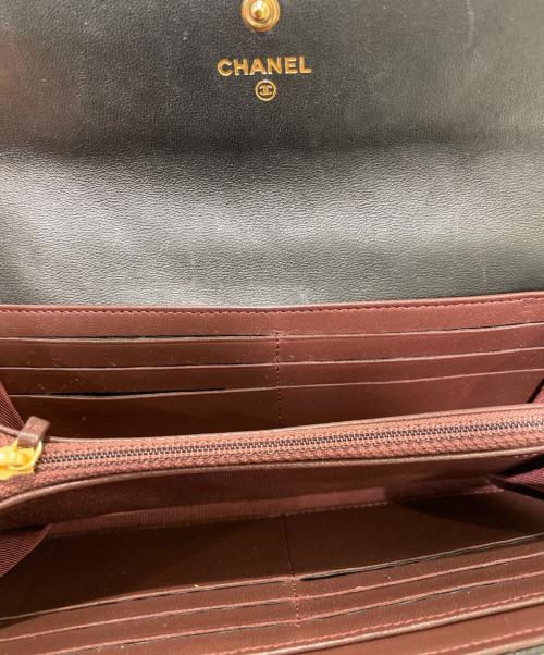 CHANEL（シャネル）CHANEL (シャネル) マトラッセロングウォレット ブラックの古着・服飾アイテム