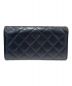 CHANEL (シャネル) マトラッセロングウォレット ブラック：79800円