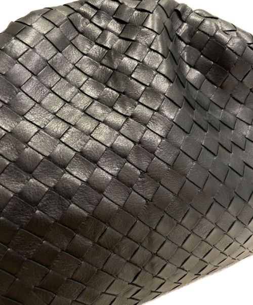 BOTTEGA VENETA（ボッテガベネタ）BOTTEGA VENETA (ボッテガベネタ) ティーン イントレチャート クラッチ バッグ ブラックの古着・服飾アイテム