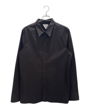 Bottega Veneta ブラウン オーバーサイズ 半袖シャツ Bottega Veneta ブラウン オーバーサイズ 半袖シャツ Bottega