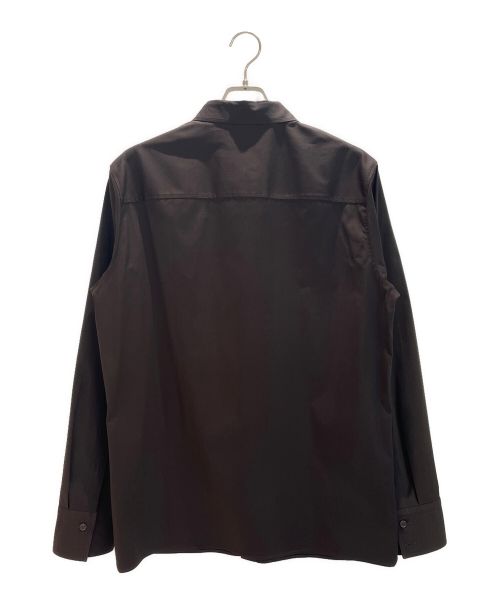 BOTTEGA VENETA（ボッテガベネタ）BOTTEGA VENETA (ボッテガベネタ) レギュラーカラーオーバーサイズシャツ ブラウン サイズ:41の古着・服飾アイテム
