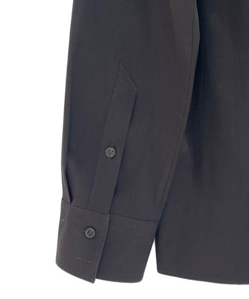 BOTTEGA VENETA（ボッテガベネタ）BOTTEGA VENETA (ボッテガベネタ) レギュラーカラーオーバーサイズシャツ ブラウン サイズ:41の古着・服飾アイテム