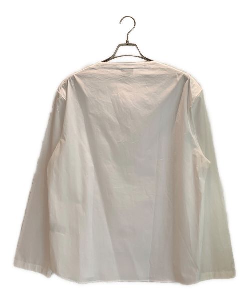 HERMES（エルメス）HERMES (エルメス) コットンプルオーバーシャツ ホワイト サイズ:42の古着・服飾アイテム