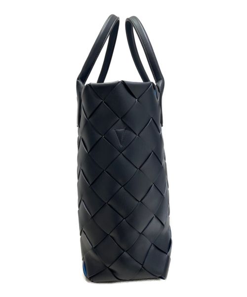 BOTTEGA VENETA（ボッテガベネタ）BOTTEGA VENETA (ボッテガベネタ) マキシイントレチャートトートバッグ ブラックの古着・服飾アイテム