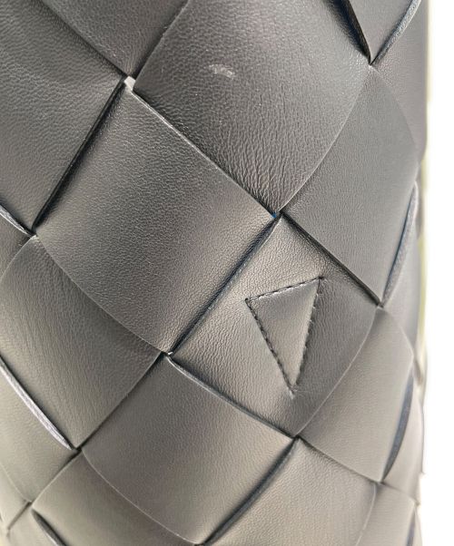 BOTTEGA VENETA（ボッテガベネタ）BOTTEGA VENETA (ボッテガベネタ) マキシイントレチャートトートバッグ ブラックの古着・服飾アイテム