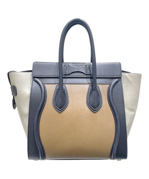 CELINE（セリーヌ）CELINE (セリーヌ) ラゲージマイクロ ブラック×カーキ サイズ:マイクロの古着・服飾アイテム