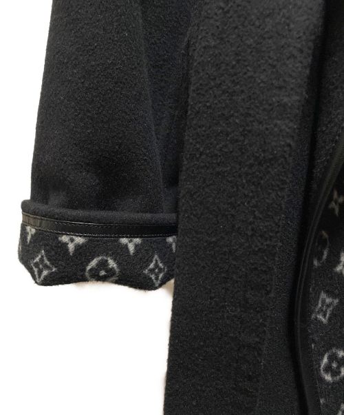 LOUIS VUITTON（ルイ ヴィトン）LOUIS VUITTON (ルイ ヴィトン) フーデッドラップコート ブラック サイズ:36の古着・服飾アイテム
