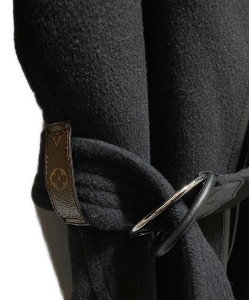 LOUIS VUITTON（ルイ ヴィトン）LOUIS VUITTON (ルイ ヴィトン) フーデッドラップコート ブラック サイズ:36の古着・服飾アイテム