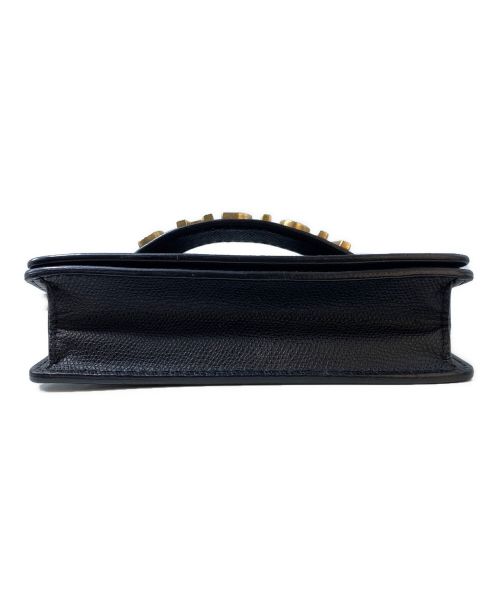 Christian Dior（クリスチャン ディオール）Christian Dior (クリスチャン ディオール) ジャディオール ショルダーバッグ ブラック×ゴールドの古着・服飾アイテム