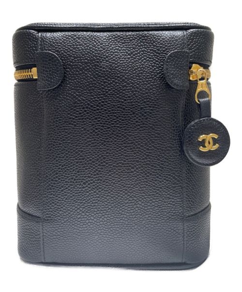 CHANEL（シャネル）CHANEL (シャネル) バニティバッグ ブラック サイズ:15の古着・服飾アイテム