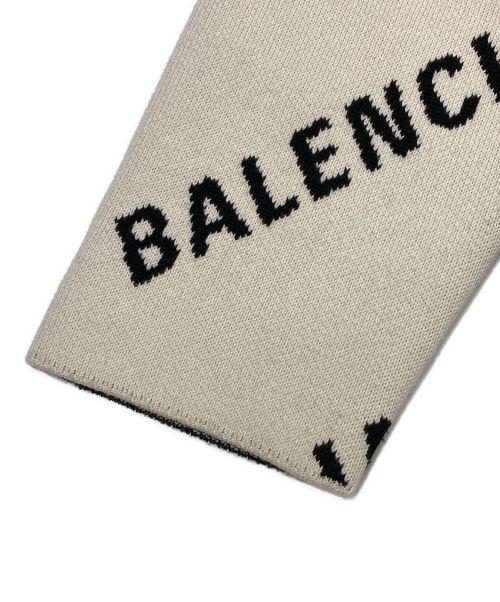 BALENCIAGA（バレンシアガ）BALENCIAGA (バレンシアガ) ALLOVER LOGO KNIT アイボリー サイズ:XSの古着・服飾アイテム