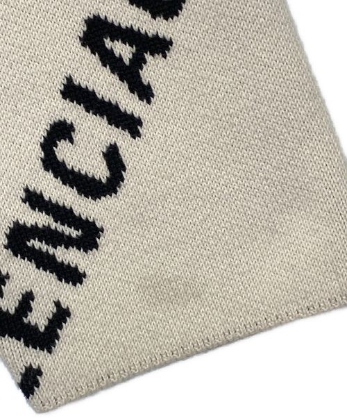 BALENCIAGA（バレンシアガ）BALENCIAGA (バレンシアガ) ALLOVER LOGO KNIT アイボリー サイズ:XSの古着・服飾アイテム